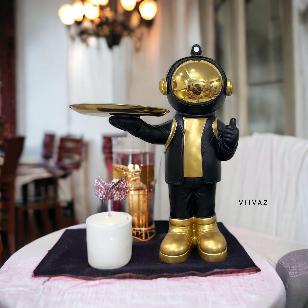 Dabbing Astronaut with Tray